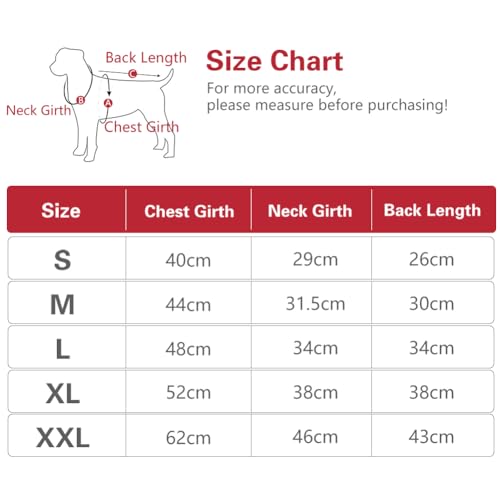 Mitili Warme Hundemantel Wasserdicht mit Geschirr, Reflektierend Hundejacke Winter für Kleine und Mittlere Hunde, Winddichte Hunde Wintermantel, Outdoor Hundeweste (Rot, M)