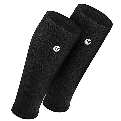 Wanderlust Calf Compression Sleeves for Men & Women - Leg and Calves Footless Support Socks for Shin Splints, Running, Basketball, Football - Best for Circulation & Recovery (Large)