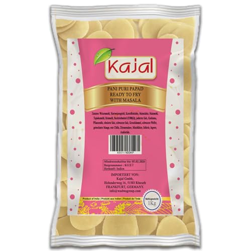 Pani Puri - Pellets para freír Golgappa, paquete de 1 kg