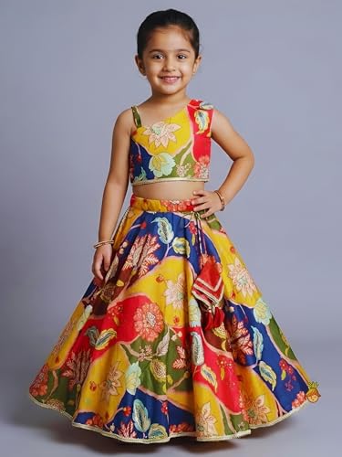Image of Ethnic kurta for girls | Kids Salwar Suit Set | Girl's Printed top Sharara Dress Set for kids girls