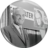 Barry Goldwater During New Hampshire Primary - 1964 Lapel Bin Brooch Badge Pin 0.75"