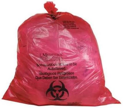 Autoclav. Biohaz. Bag, 7to10gal, Red, PK200