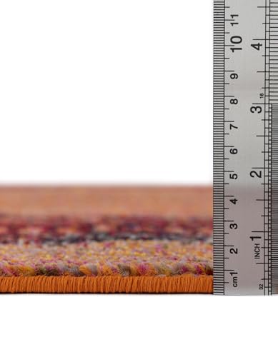 Tapete 2x3 naranja de poliéster Rugs.com miniatura 2