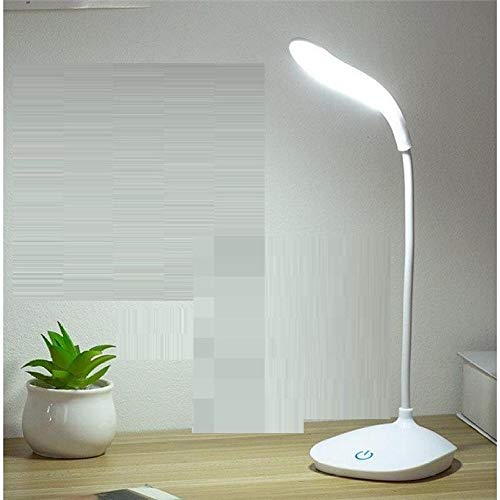 Preisvergleich Produktbild LED-Augenschutz lernen USB-Ladeklammer kleine Tischlampe Schlafzimmer Nacht College Schreibtisch Schlafsaal Leselampe, weiß