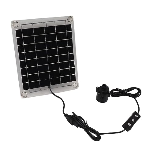 Fabater Kit de Bomba de Pozo Solar de 12 V CC, con Panel Solar de 20 W, Bomba de Agua Sumergible, Bomba de Pozo Portátil para Fuente, Pozos Profundos,Riego,Llenado de Tanque de Agua