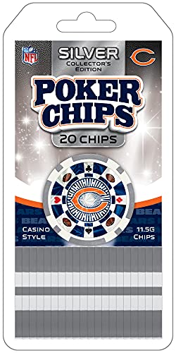Masterpieces Casino - NFL Chicago Bears - 20 Piece Team Poker Chips
