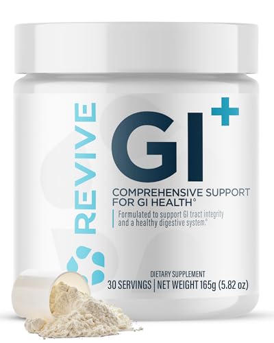 Revive MD Digestive Health Supplement, GI Plus (30 Servings) - Supports Gut Health for Women & Men - Promotes Regularity & Bowel Function - Gut Health Supplements Powder for Gut Lining - Gluten-Free