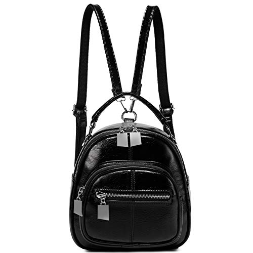 VASCHY Mochila Mujer Pequeña Cuero de Imitación Casual Resistente al Agua