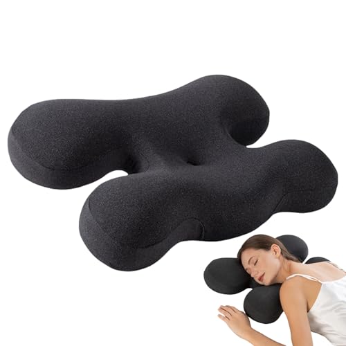 Almohada Cervical Genérica - Almohada de espuma con estructura ranurada, cojín de apoyo cómodo masaje casa viaje sueño hombros