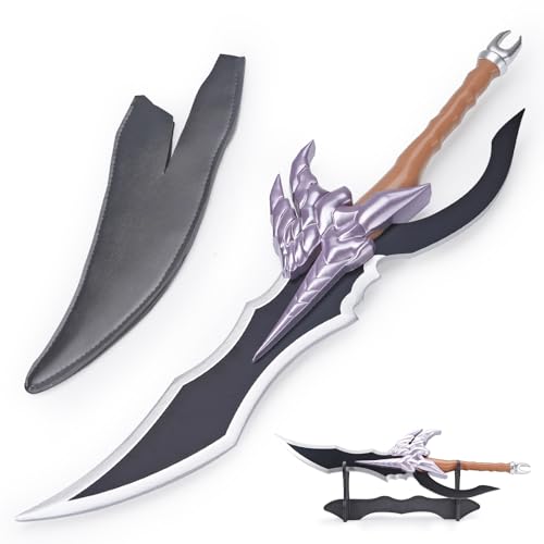 PowerGale Jinwoo Dagger Cosplay Sword with Sheath&Display Stand Kasakas Venom Fang(14+ Age)