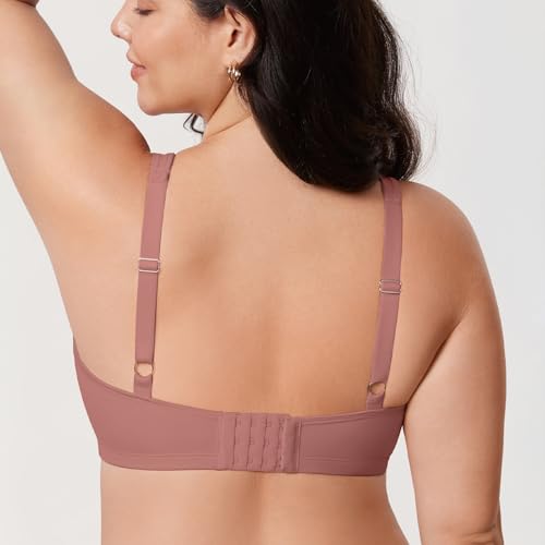 Image of DELIMIRA Women's Minimizer Plus Size Underwire Bras | Smooth, Full Coverage, Seamless, Tshirt Bra