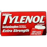 TYLENOL Extra Strength Pain Reliever & Fever Reducer, 500 mg Caplets 100 ea (Pack of 3)3