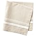 DII French Stripe Tabletop Collection Farmhouse Style Dining Table Linen Napkin Set, 20x20, Taupe/White, 6 Piece