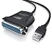 Produktbild CSL - USB auf Parallel Adapter LPT 36pol. - Druckerkabel Adapterkabel - Plug and Play - 0,80 Meter