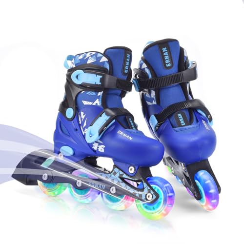 ERNAN Verstellbar Inliner für Kinder. Inline Skates Kinder,Verstellbare 4 Größen Inline Skates...