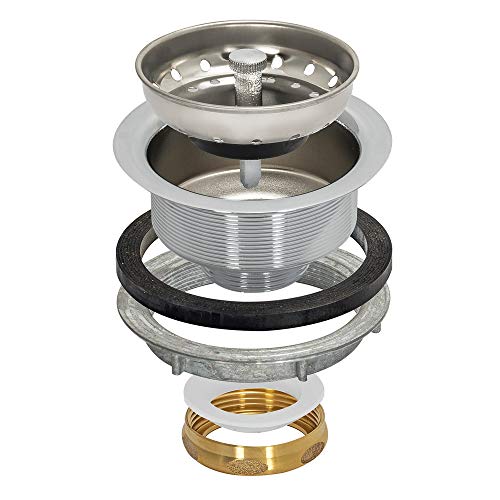 Colador para fregadero de cocina EZ-FLO de acero inoxidable