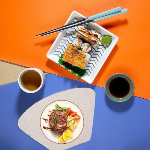 Set de 6 sets de table en vinyle PVC lavables et durables pour les repas - 4