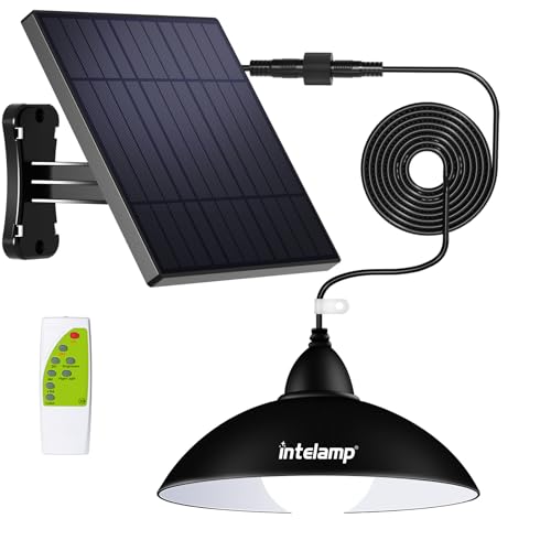 INTELAMP Solarlampen für Außen Innen Hängend, LED Solar Hängelampen mit...