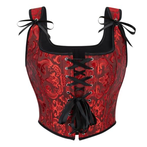 Corpiño medieval vintage y corsé sexy para mujer estilo steampunk