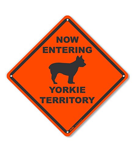 Panneau Yorkie Territory en métal pour signaler votre chien