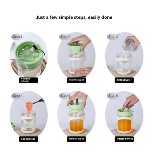 Mélangeur de boissons portable sans grumeaux pour café chaud avec lanière - 8