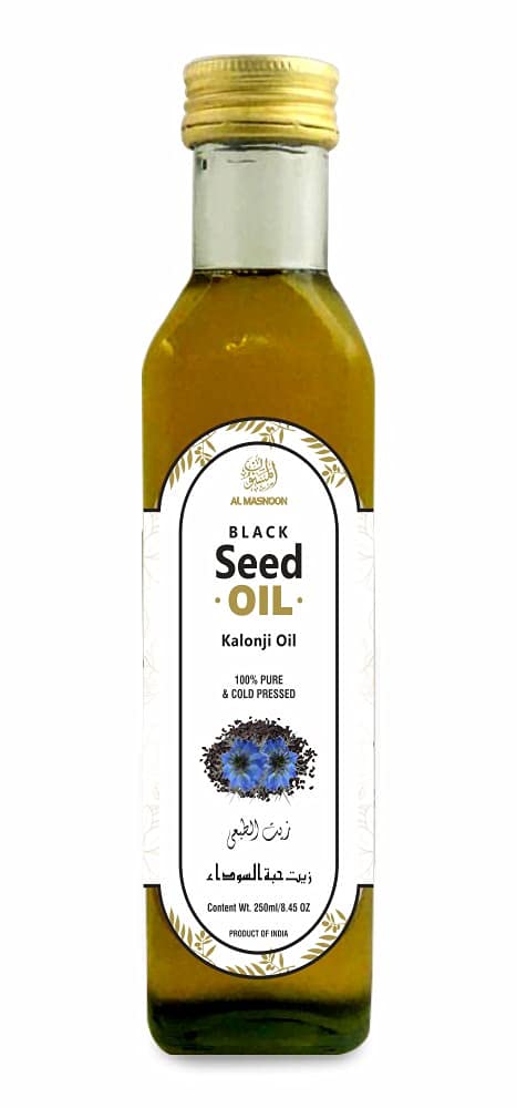 AL MASNOON Black seed oil/kalonji oil 100% pure & natural/for skin, hair & edible 250 ml