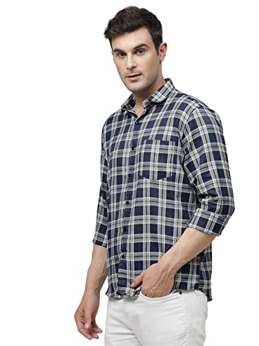 Image of ELYYORK Men's Checkered Regular Fit Shirt