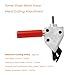 Topyond Sheet Metal Shear, Sheet Cutter Drill Attachment, Heavy Duty Tin Cutter for Cutting Sheet Metal, Tin and Corrugated Roofing, Metal Cutter Tool for DIY and Professionals