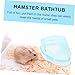 POPETPOP Plastic Hamster Bathtub Hamster Bath Container Creative Design for Pets Durable Material for Home and Pet Store Use Present for
