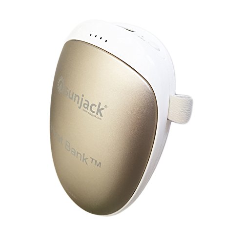 SunJack HeatBank - USB Hand Warmer / 7500mAh Power Bank - Rechargeable and Reusable Pocket Warmer