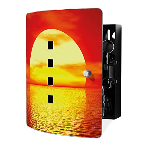 Banjado Edelstahl Schlüsselkasten Sonnenuntergang BWSK 10023