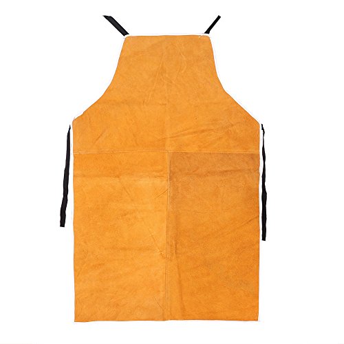 GZYF 60x90cm Cow Leather Welding Welder Apron Heat Insulation Safety Equipment Protection Yellow