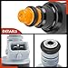A-Premium Fuel Injectors Set of 6 Compatible with Ford F-150, F-250, F-350, Mustang, Taurus, E-150/E-250/E-350 Econoline, Ranger, Thunderbird & Lincoln Continental & Mazda B3000 & Mercury Sable