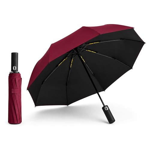 Parapluie pliable automatique contre le vent et la pluie battante