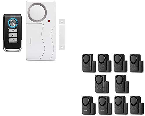 Wsdcam Door Alarm with Remote & 10pcs Window Door Alarms for Home Security Kids Safety Pool Safety