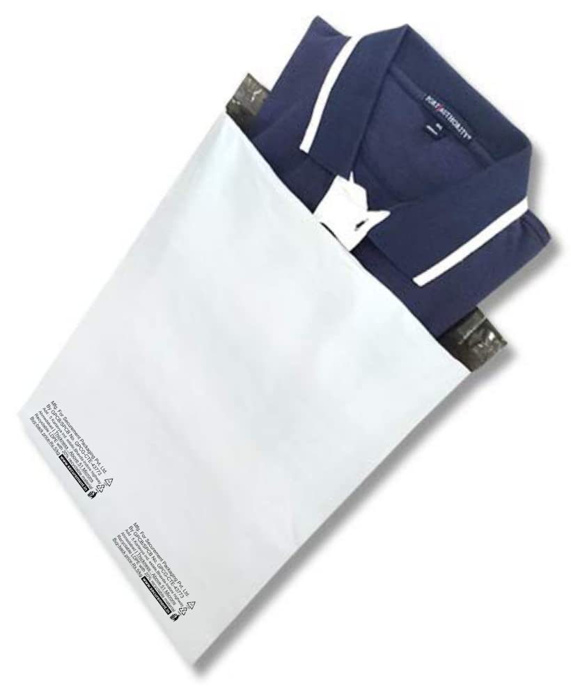 Image of Securement Manufacturer Details Printed Economy Courier Bags without POD Pouch (12 x 14 Inches) -500 Bags