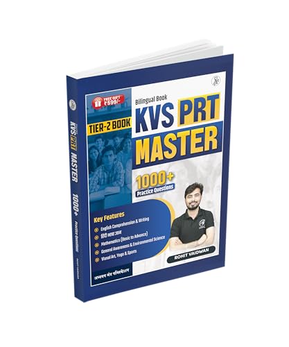 Image of KVS PRT Tier-2 Master Book (Descriptive & Objective), Bilingual with 1000+ Practice Questions | Adhyayan Mantra | Rohit Vaidwan | KVS PRT Tier-2 Guide, Preparation Book, Exam-Oriented, edition