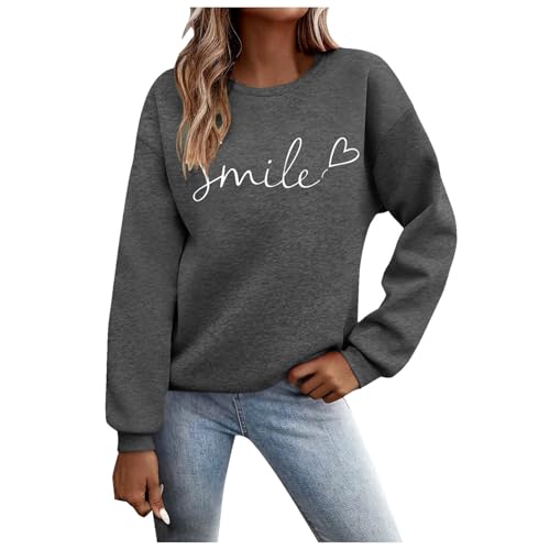 Sweat femme en coton décontracté et chic pour le printemps et l'automne