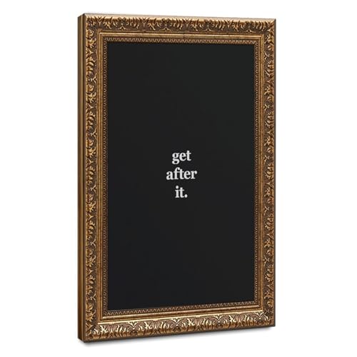Poster sport motivation dans un cadre doré rétro de 30x45cm