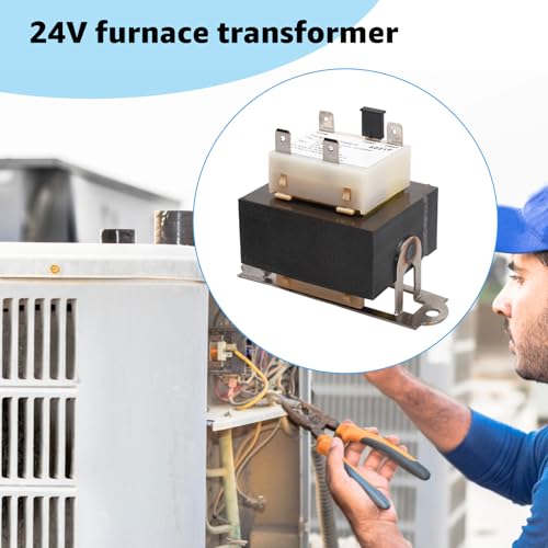 240v to 24v transformer 0130m00138s compatible with goodman amanab1141643 b11416-43 pf40224 40va furnace transformers - 208240 volt to 24 volt