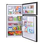 Kenmore 33 in. 20.4 cu. ft Capacity Refrigerator/Freezer with Full-Width Adjustable Glass Shelving, Humidity Control Crispers, Ice Maker, ENERGY STAR Certified, Black - Image 3