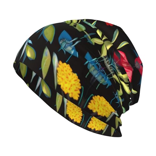 Chapeau en tricot sans bord noir pour maison et voyages