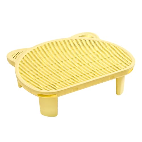 Image of SpaceTime Cat Litter Mat Litter Trapping Mat,20.08 inchx15.94 inchx5.91 inchLarge Dual-Layer Cat Litter Box Mat for Kitty,Floor Protection,Waterproof Urineproof(Yellow)