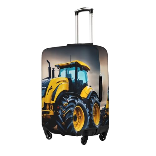 Company Farm Tractor Print Protective Suitcase Cover Washable Travel Luggage Protector with Concealed Zipper2