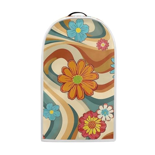 Image of Talayituse Hippie Flower Daisy Print Blender Dust Cover, Fingerprint Protection Cover for Stand Mixer or Coffee Machine, Home Kitchen Appliance Covers for Stain Dust Resistant Supplies