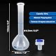 PATIKIL 50ml Polypropylen Graduiert Messflasche mit Verschlusskappe Toleranz 0.3ml