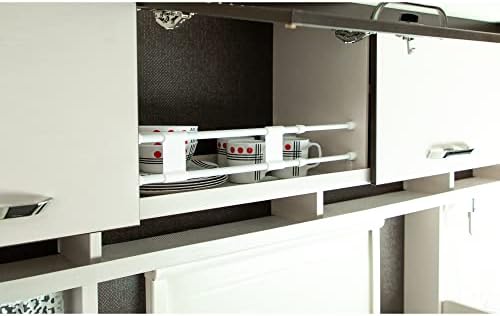 Cartrend Caravan 10242 podwójne drążki mocujące do zabezpieczania regałów, szafek, w przyczepie kempingowej, na kempingu, domu, łodzi, wymiary 41 cm  71 cm