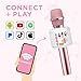 Move2Play, Kids Karaoke Microphone | Includes Bluetooth & Pre-Loaded Songs | Birthday Girls Present for All Ages, 2, 3, 4, 5+ Year Old Girls, Boys & Toddlers (Pink)