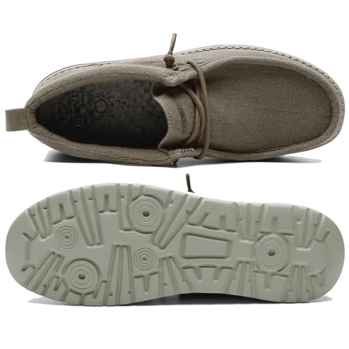 Image of 1TAZERO Men Slip On Shoes Loafer with Arch Support Insoles,Men Casual Shoes for Plantar Fasciitis