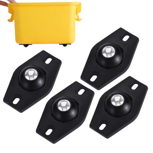 Roues autocollantes pivotantes sans perçage pour dispositif de glissement fluide